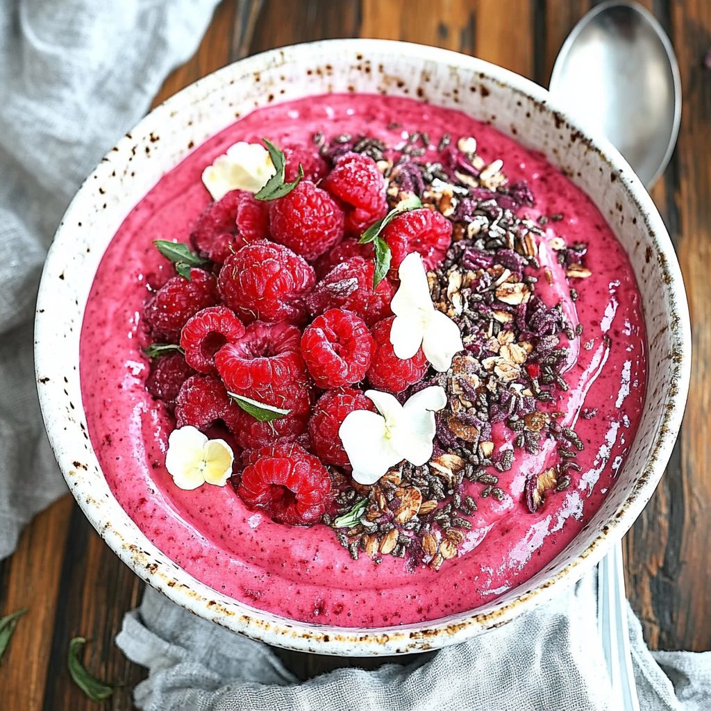 rose raspberry smoothie bowl - Article 1